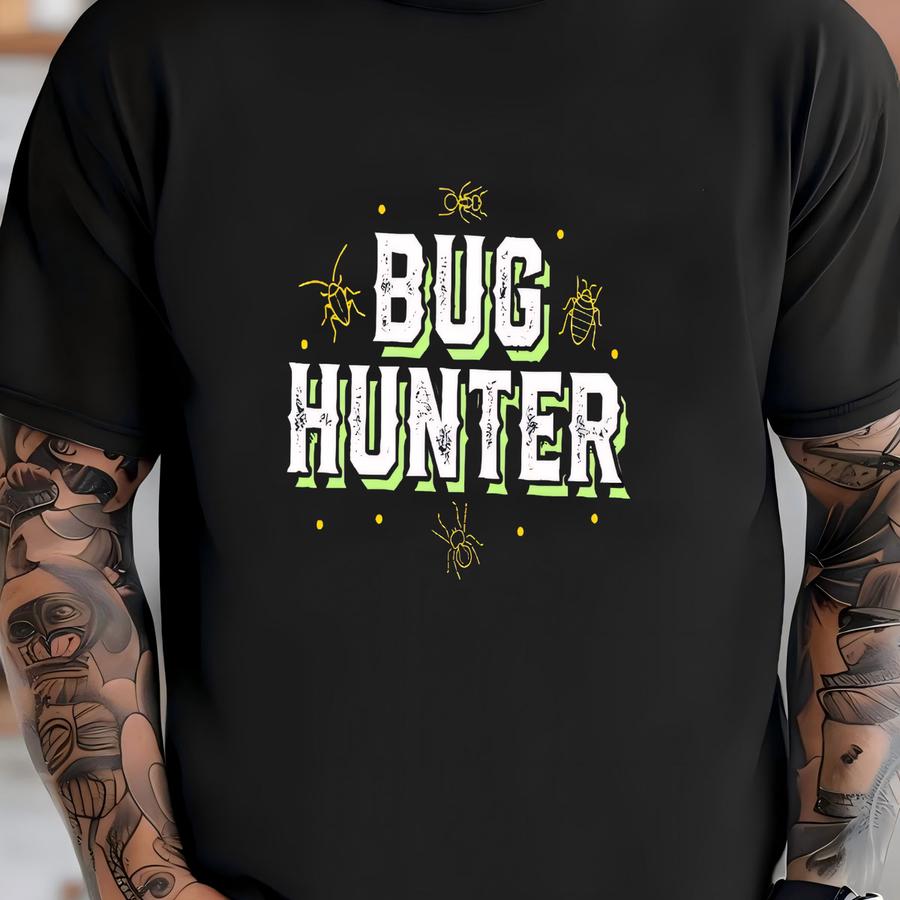 Bug Hunter Hoodie, Cute Bug Kids Tee, Insects Kids Hoodie, Tank Top, Hoodie, Sweatshirt, Long Sve, Kids Tee Apparel Gift T-shirt