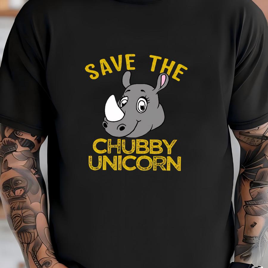 Save Rhinos Chubby Unicorn Hoodie, Funny Cute Rhinoceros Tee, Toddler Tee, Tank Top, Hoodie, Sweatshirt, Long Sve, Kids Tee Apparel Gift T-shirt