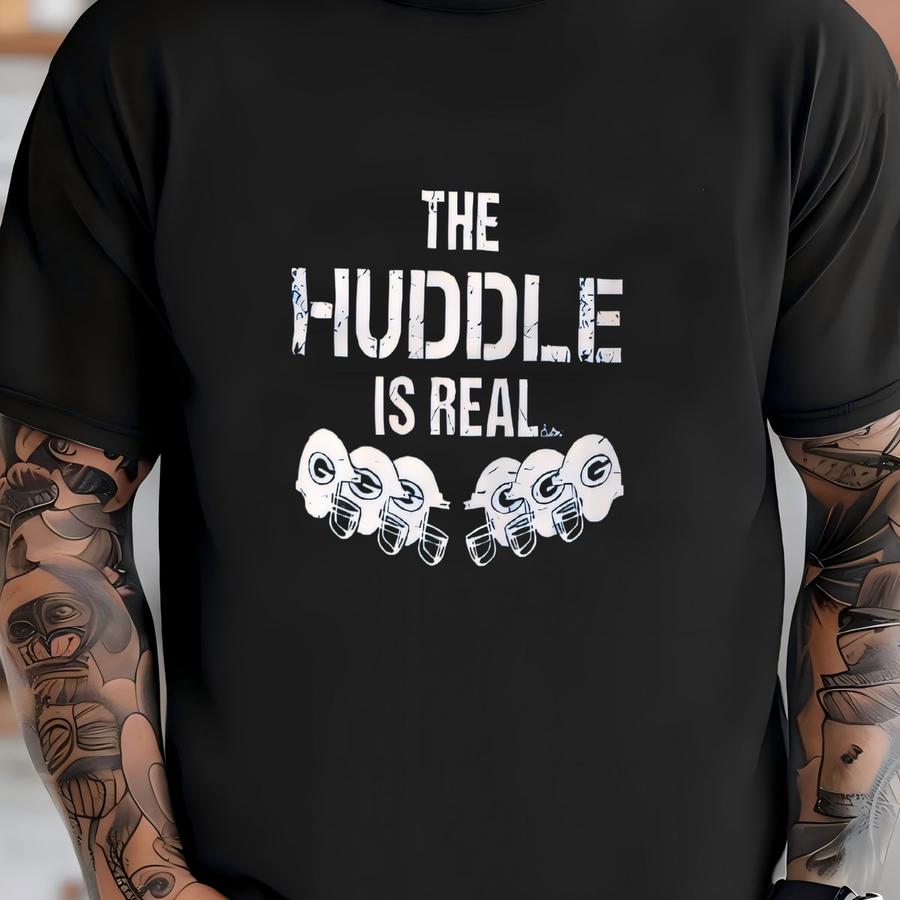 The Huddle Is Real Guthrie Football Youth Short Sve Hoodie T-shirt