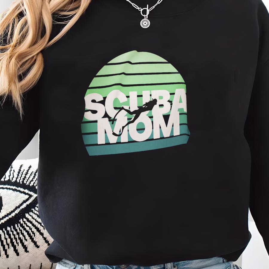 Scuba Mom Hoodie, Diving Hoodie, Scuba Diving, Dive Sweater, Diver Sweatshirt, Gift For Mom, Mothers Day, Scuba Diving Sweatshirt