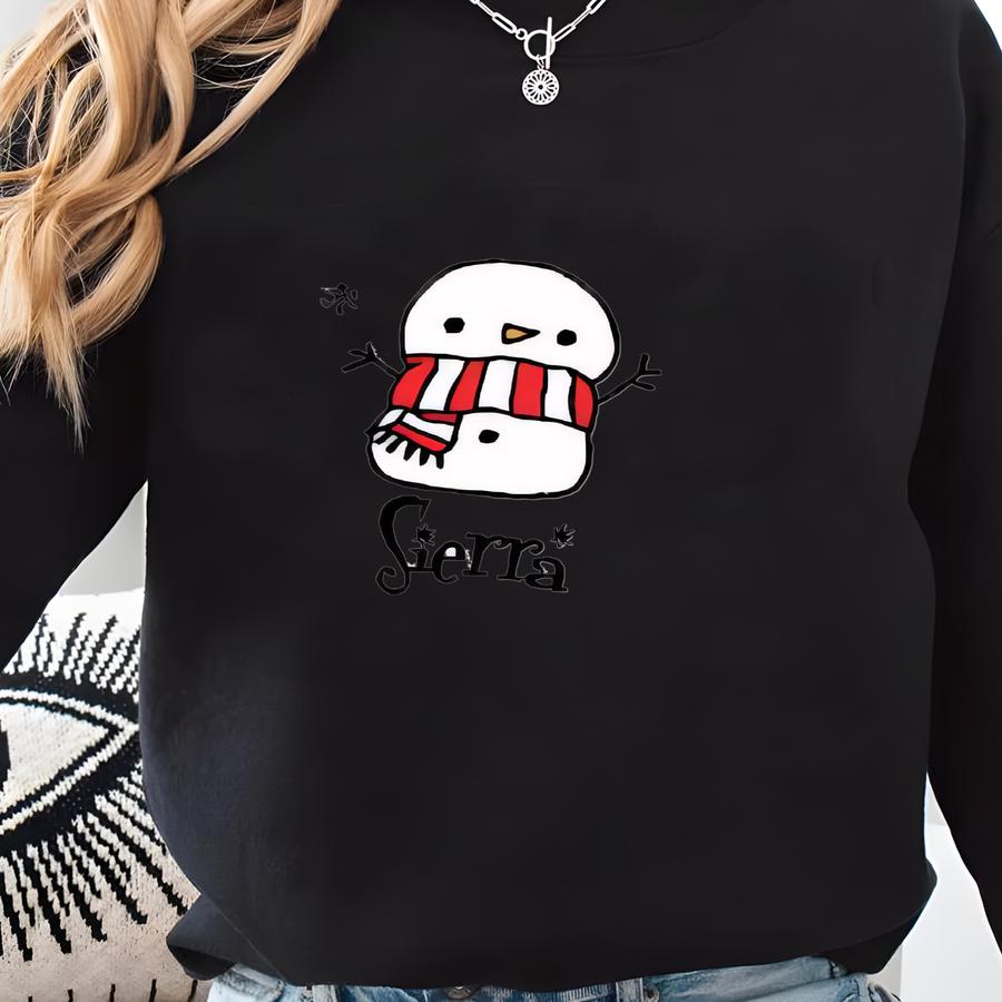 Personalized Hot Cocoa Snowman People Enamel Mugs Family Mugs Little Girl Mug Friendsgiving Party Favor Hot Chocolate Hot Cocoa Family Gift Sweatshirt