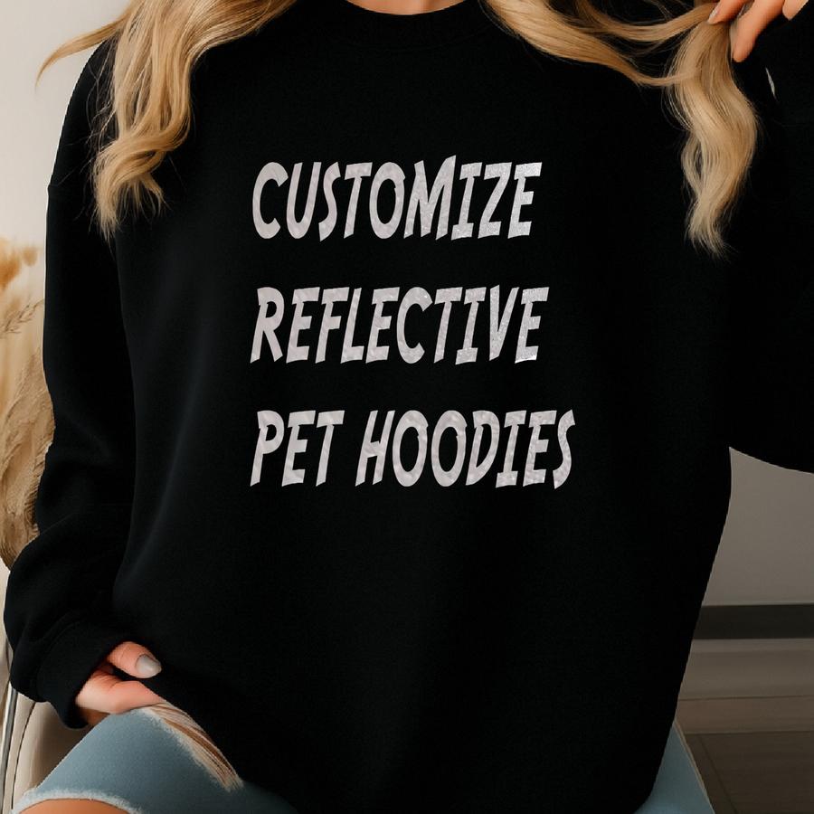 Custom Reflective Dog Hoodies-pet Hoodie-personalized Pet Clothing-personalised Dog Hoodies-cat Hoodie-cat Hoody-cat Customize Sweatshirt
