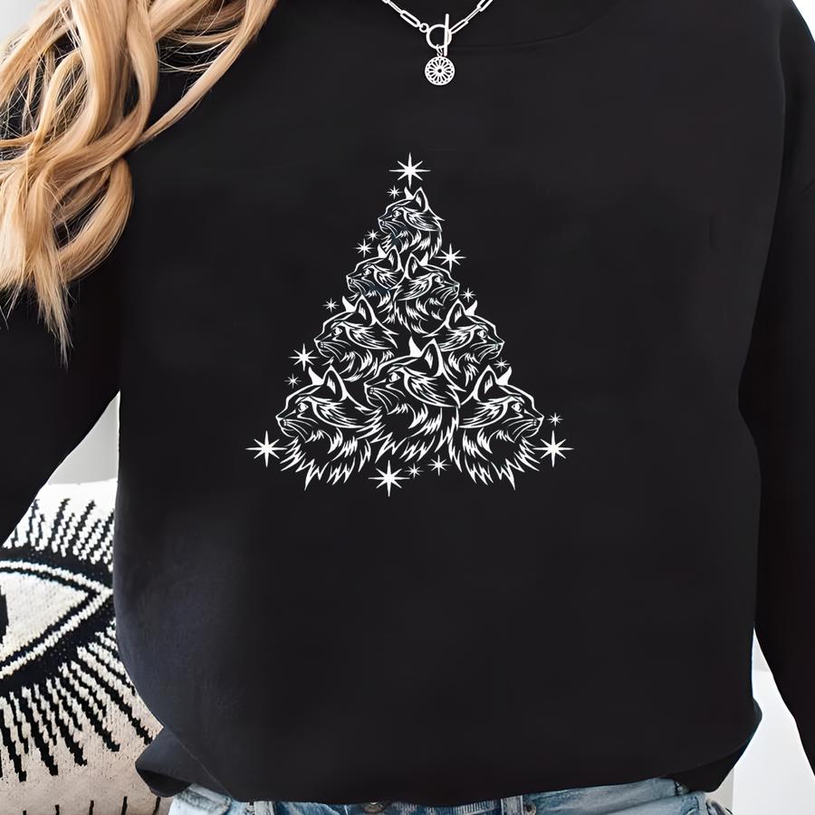 Christmas Cat Sweatshirt Cat Christmas Sweaters Cat Themed Gifts Christmas Cat Gift Cat Owner Gift Christmas Cat Clothes Cat Christmas Gift Sweatshirt