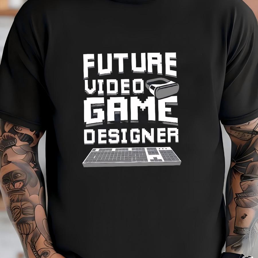 Future Video Game Designer Hoodie, Game Design Tee, Game Developer, Tank Top, Hoodie, Sweatshirt, Long Sve, Kids Tee Apparel Gift T-shirt