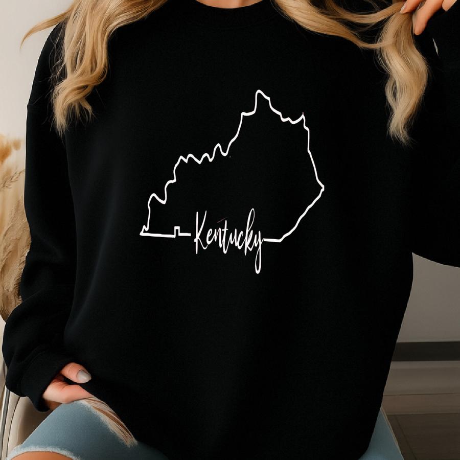 Kentucky Shirt, Kentucky Home Tee, Home State T-shirt, Kentucky Map Silhouette Tee, Kentucky State Sweatshirt, Kentucky Travel Shirt Sweatshirt