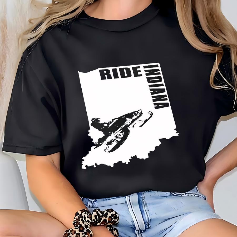 Ride A Snowmobile Crewneck Sweatshirt: Winter Sports Gift T-shirt