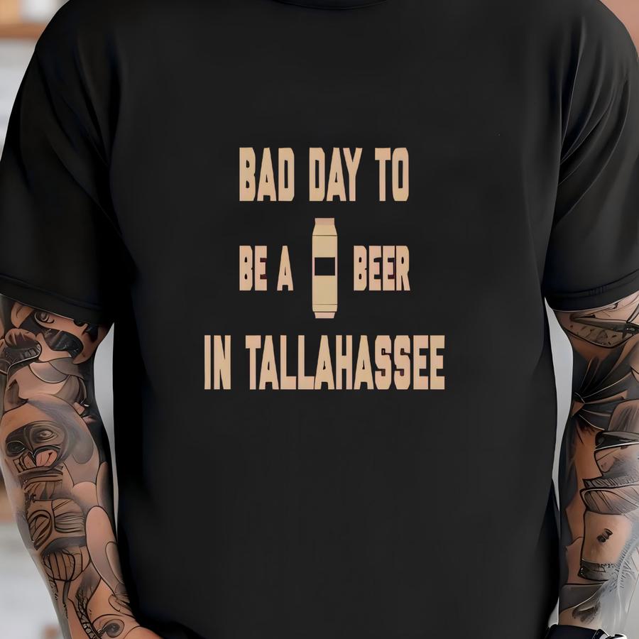 It's A Bad Day To Be A Beer In Tallahassee Men's Hoodie, Tailgating Tee, Football Shirt - Men's Hoodie T-shirt