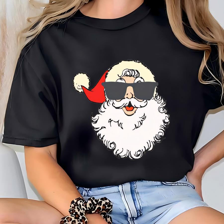 Gangsta Wrapper Shirt, Santa, Cute, Funny, Gift, Womens, Ladies, Unisex, Elf, Xmas, Family, Holidays, Party, Sweater, Rapper, Christmas T-shirt