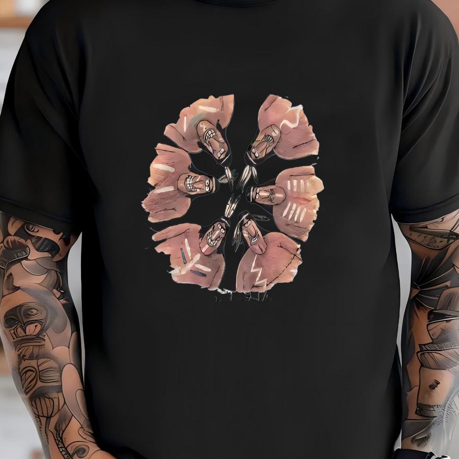 Vintage 80s The Far Side Custer's Last View Humor Comic Art Print Crewneck Sweatshirt Distressed Xl Size T-shirt