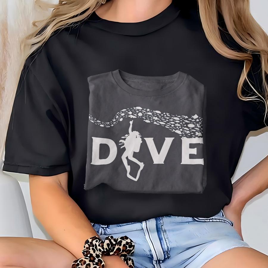 Unisex Dive Hoodie, Scuba Diving Tee, Scuba Diving Tshirt, Scuba Gift, Gift For Diver, Scuba Diving Gift, Gift For Him Her, Christmas Scuba T-shirt