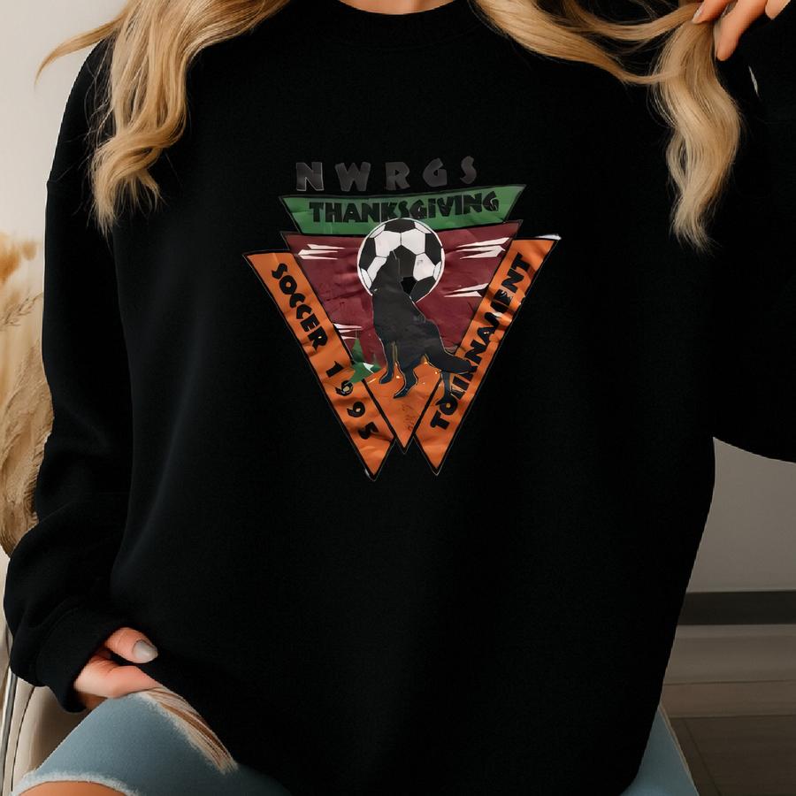 Vintage 90s Sportswear Nwrgsl Northwest Rio Grande Soccer League Tournament Crewneck Sweatshirt Xl Size Sweatshirt