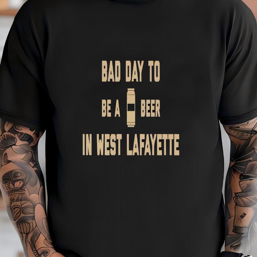 It's A Bad Day To Be A Beer In West Lafayette Men's Hoodie, Tailgating Tee, Football Shirt - Men's Hoodie T-shirt