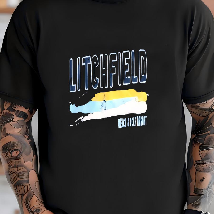 Vintage Litchfield Beach Golf Resort Spellout Crewneck Sweatshirtgy Style Xl Size T-shirt