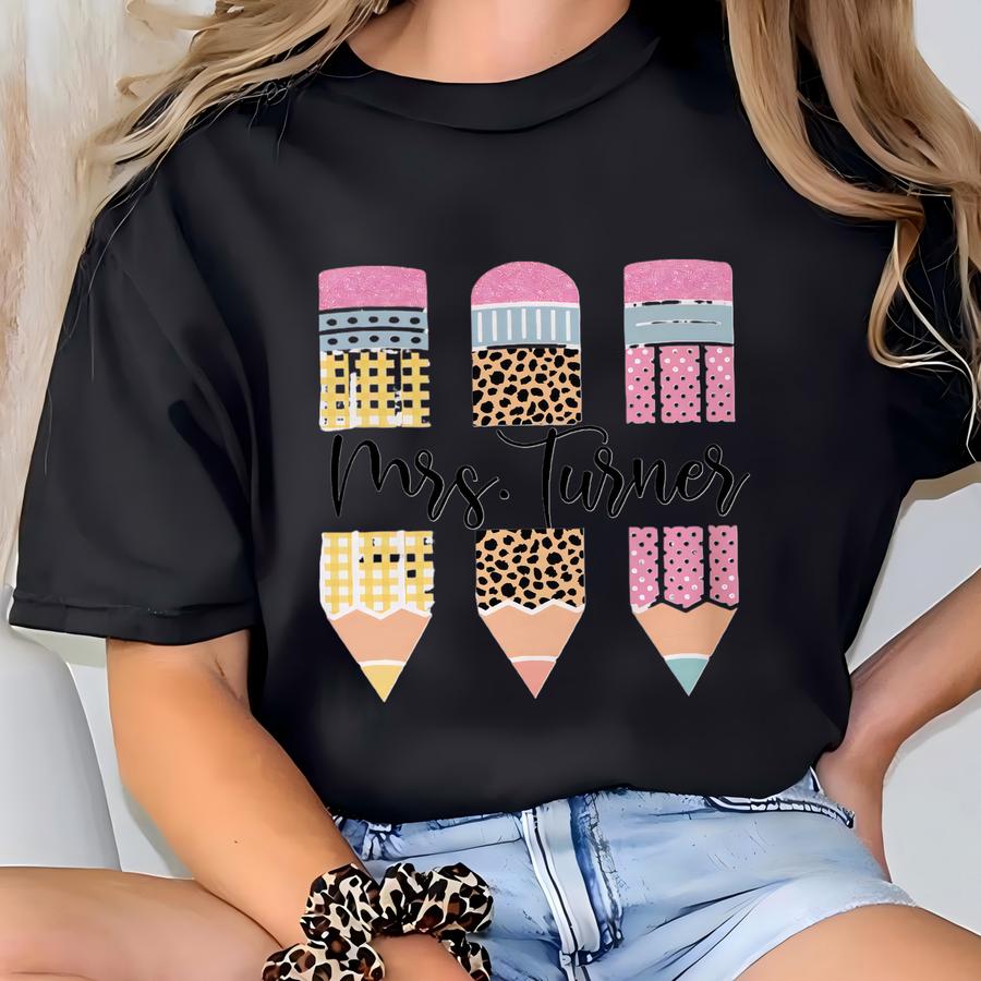 Custom Teacher Shirt Customized Teacher Hoodie Personalized Teacher Shirt Custom Teacher Gifts For Her T-shirt