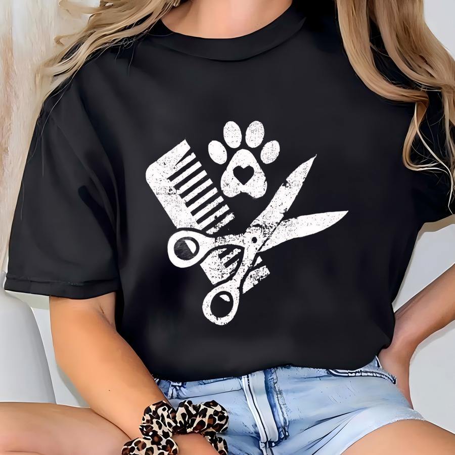 Dog Grooming Shirt, Pet Dog Trainer Groomer Hoodie, Obey The Groomer Per Sitter, Shirt For Groomers Team Matching Set For Staff T-shirt