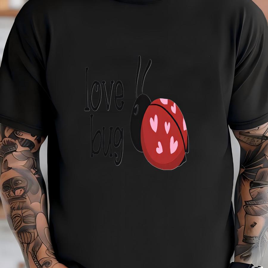 Love Bug Raglan - Cute Valentines Day Kids Shirt - Ladybug Kids Tee T-shirt