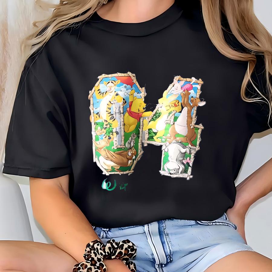 Vintage Sweatshirt Pooh Crewneck Pooh Pullover Pooh Jumper Pooh Sweater Printed Logo Gray Color Men’s Xl T-shirt