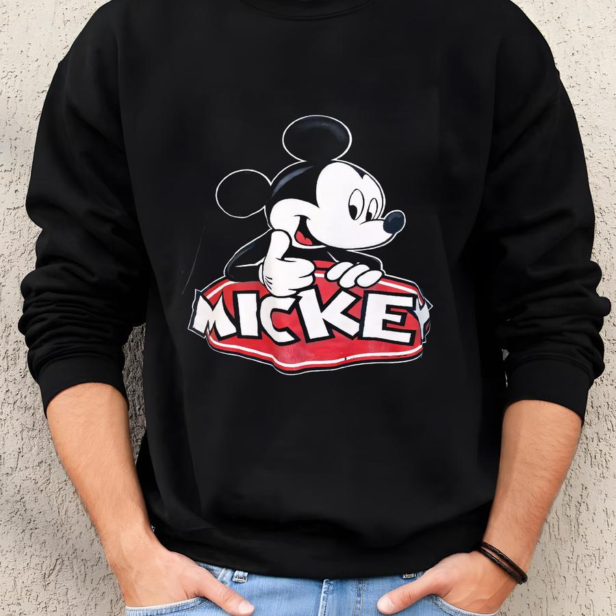 Vintage 90s Unlimited Mouse T-shirt Black Single Stitch Sweatshirt