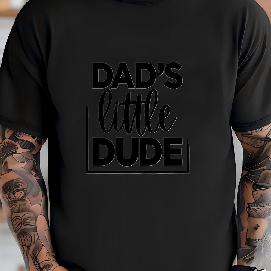 Dad’s Little Dude ®, Cute Father’s Day Baby Bodysuit, New Dad Baby Clothes T-shirt