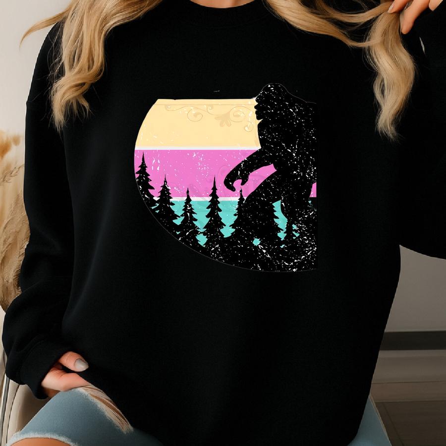 Camping With Sasquatch Instant Download. Shirt Design, Sublimation Png Sweatshirt
