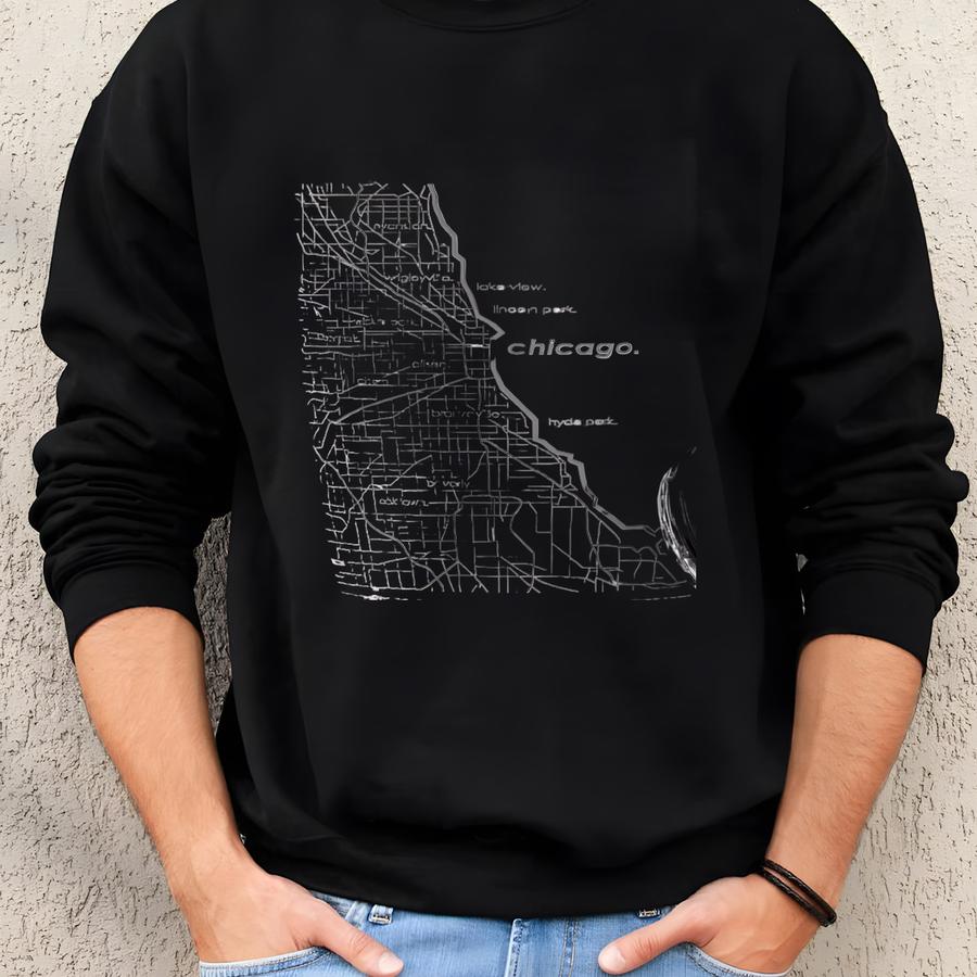 Personalized City Map 20oz Pint Tumbler - White Sweatshirt