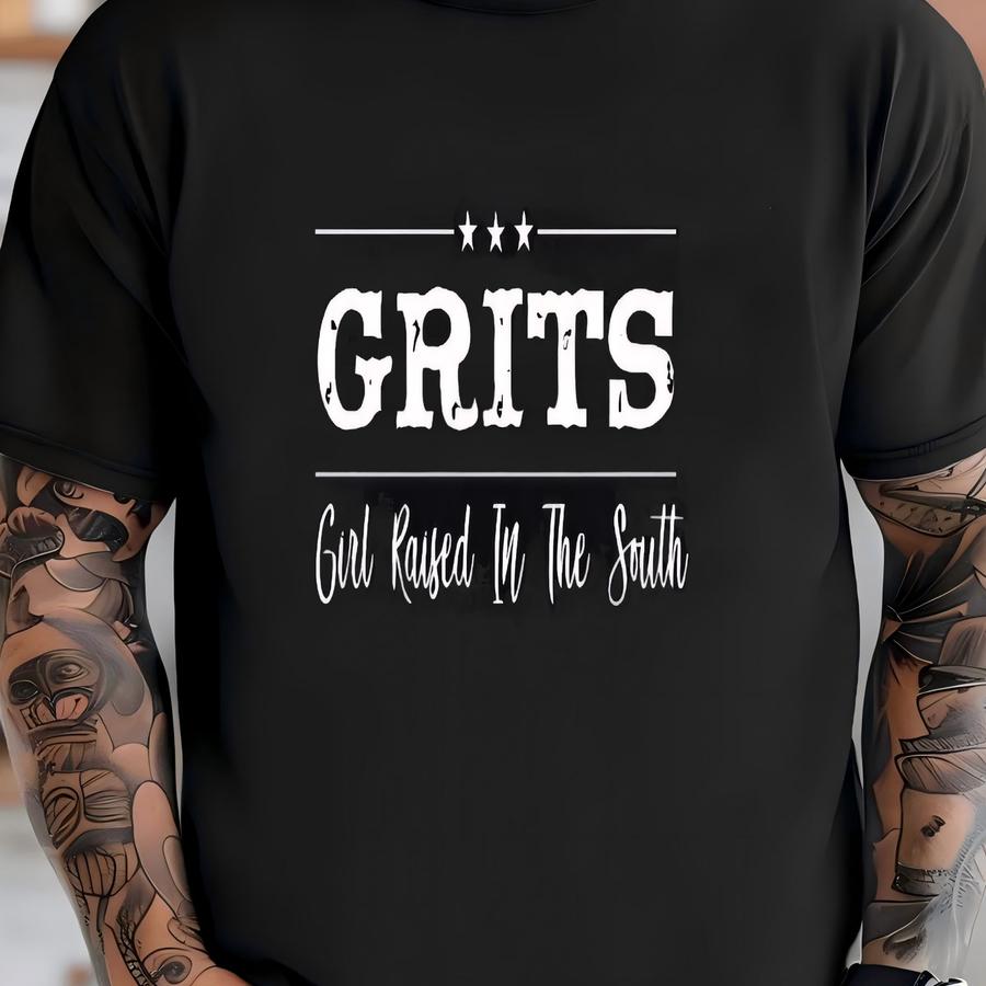 Grits Girl Raised In The South Southern Hoodie T-shirt