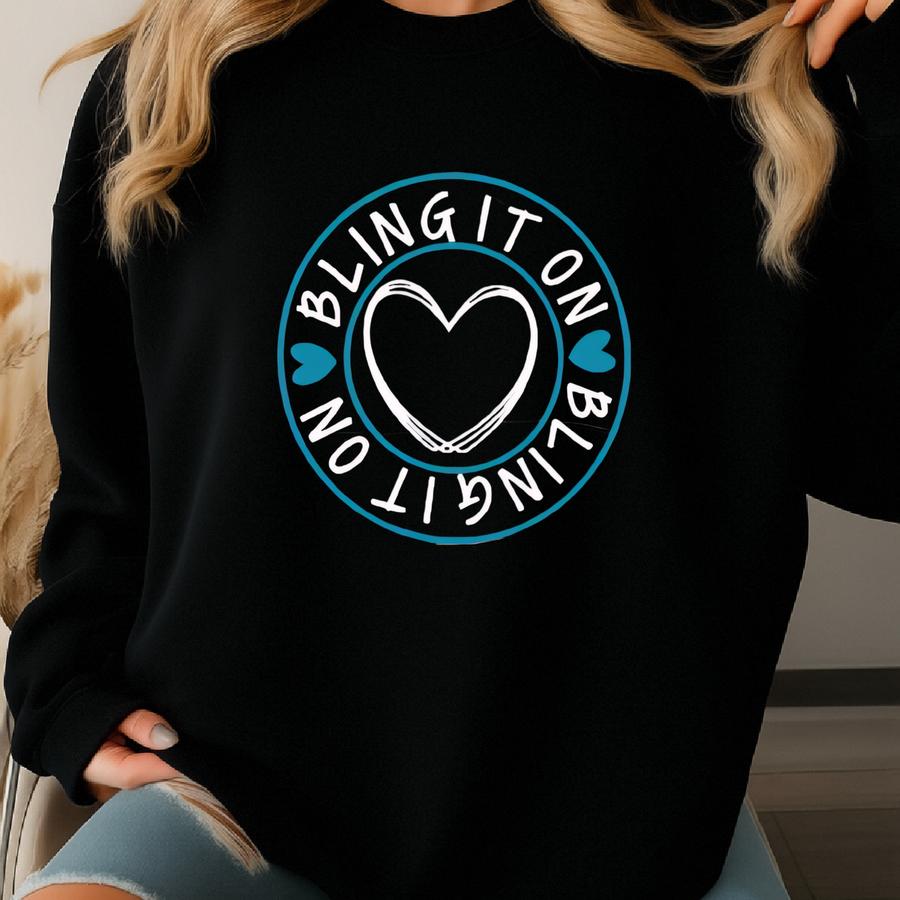 Basketball Leopard Print Heart On Black Sweatshirt Sweatshirt