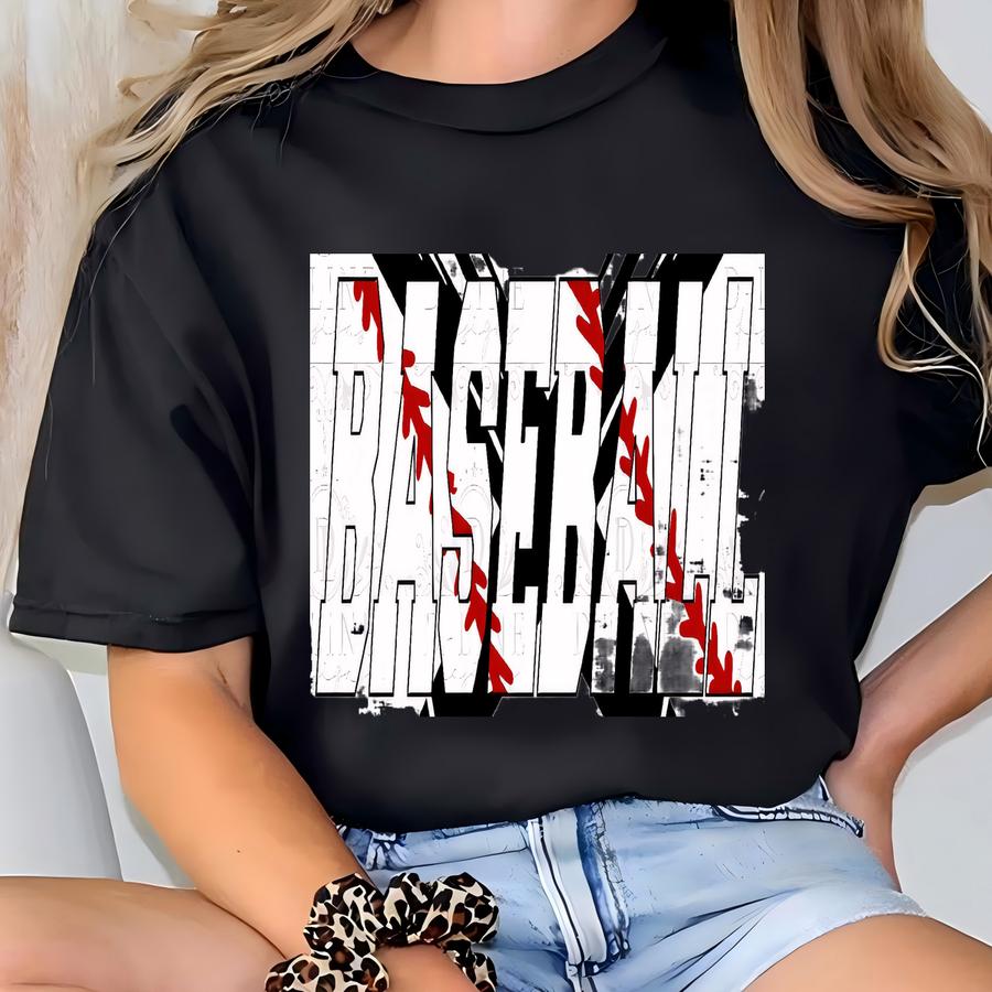 Baseball Digital Download. Instant Download. Crossed Bats Baseball Design T-shirt