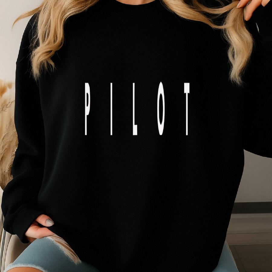 Pilot Shirt, Sweatshirt, Hoodie, Tank Top, Mask, Gift, Graduation, Aircraft Pilot, Aviator, Student, Fathers Day Gift Sweatshirt