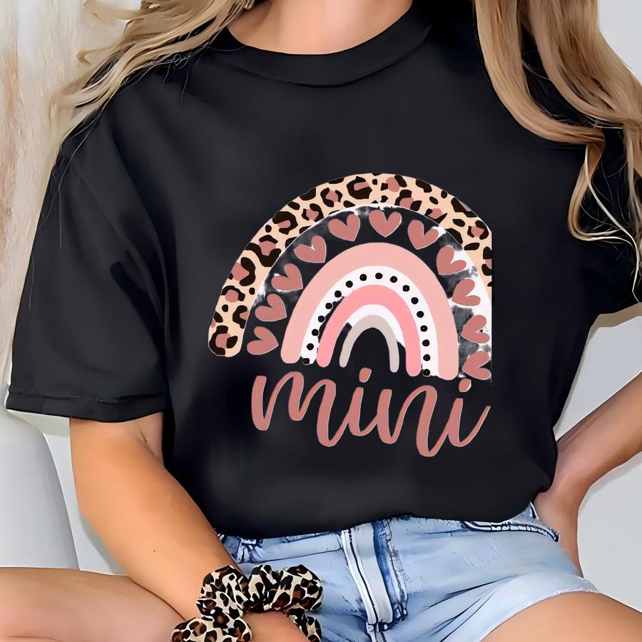 Hearts Mama Shirt, Hearts Mini Shirt, Mama Mini Matching Shirt, Mama's Girl Shirt, Mama Mini Heart Rainbow Shirt, Mama Shirt, Mini Shirt T-shirt