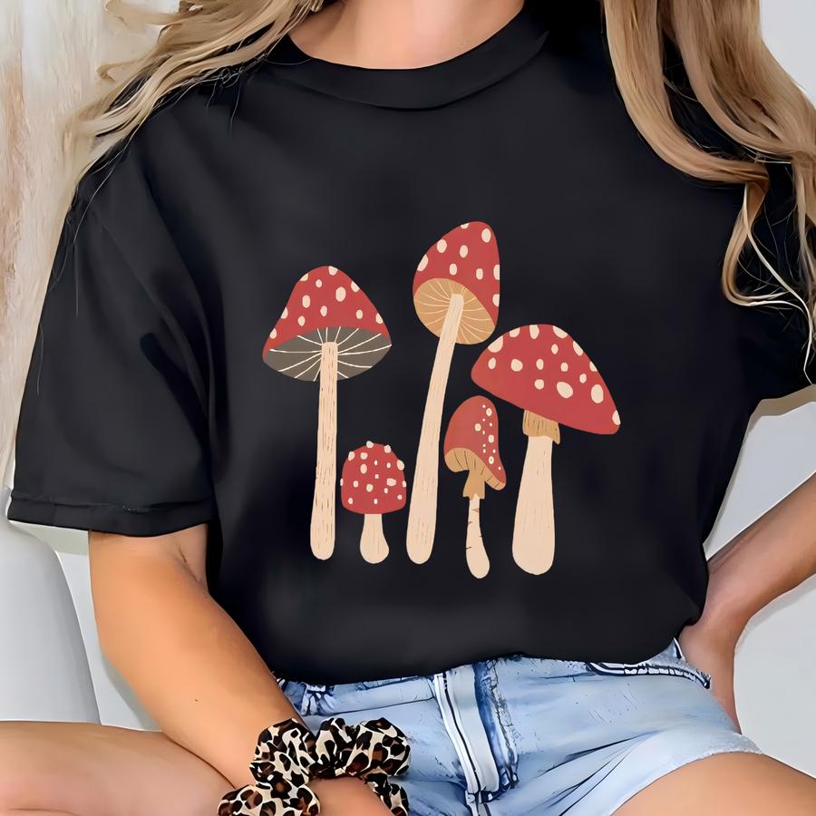 Toadstool Sweatshirt Cottagecore Sweater Cottage Core Clothing Mushroom Clothes Goblincore Crewneck Forestcore Clothing Aesthetic Clothes T-shirt