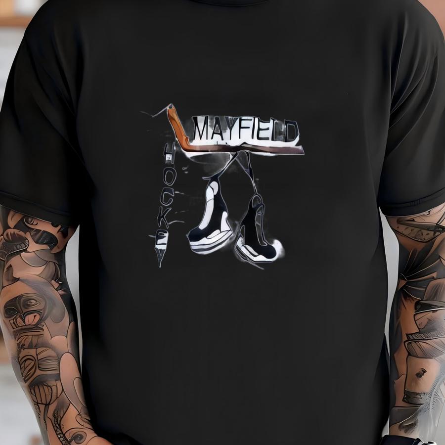 Vintage 90s Sportswear Mayfield High School Ice Hockey Team Y Crewneck Sweatshirtgy Style L Size T-shirt