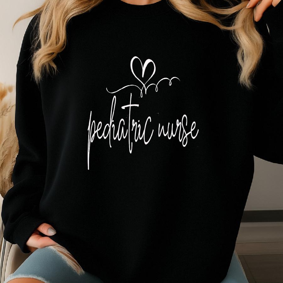 Pediatric Nurse Crewneck Shirt, Gift For Peds Nurse Sweatshirt