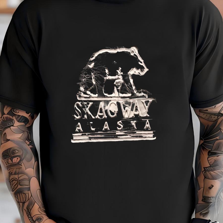 Vintage 90s Skagway Alaska Oneita Tag Spellout Crewneck Sweatshirt Xl Size T-shirt