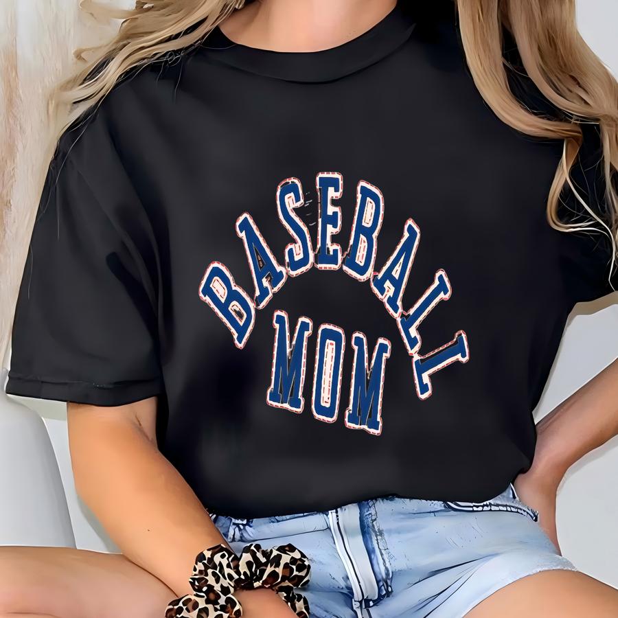 Baseball Mom Raglan Shirt: Game Day Graphic Tee T-shirt