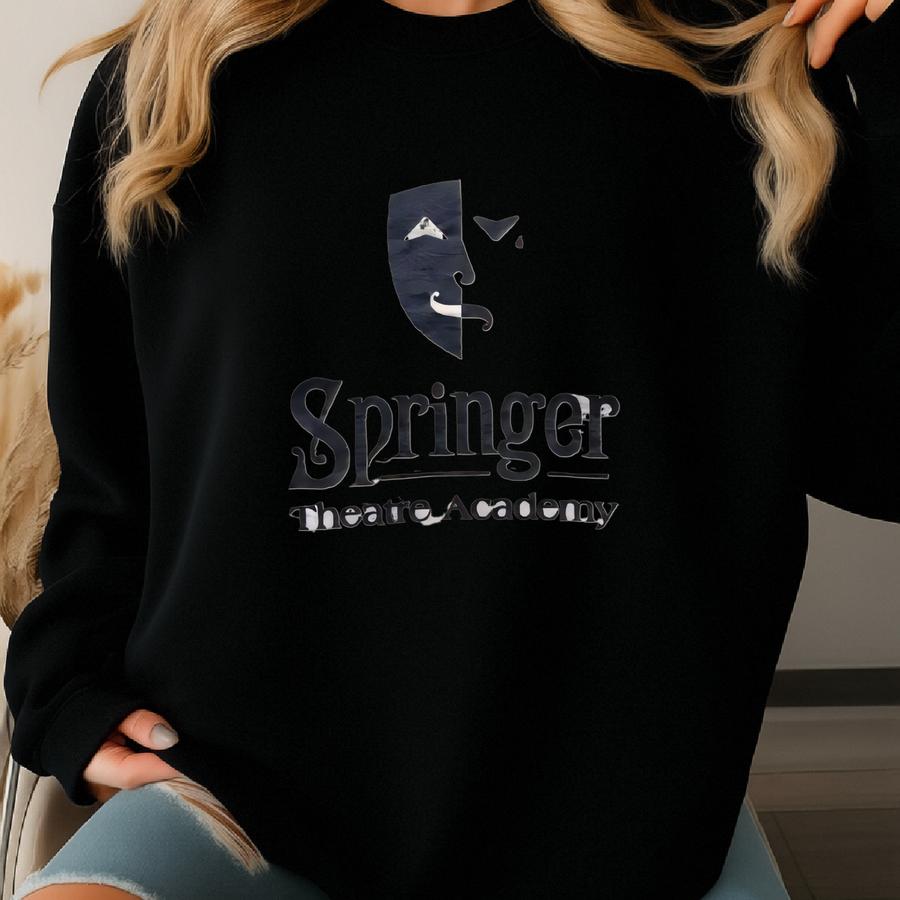 Vintage 90s Springer Theatre Academy Spellout Crewneck Sweatshirt S Size Sweatshirt
