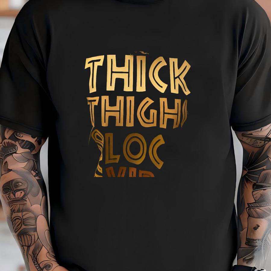 Thick Thighs Loc’d Vibes / Available In Tee, Crewneck, Hoodie, Tank, Long Sve T-shirt