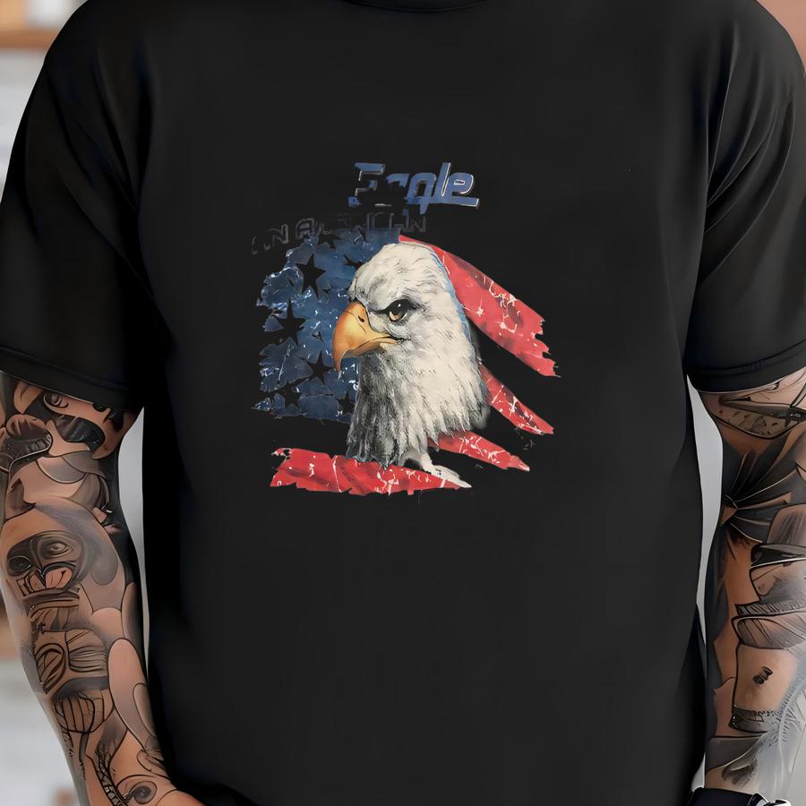 Vintage 90s Art Eagle An American Tradition Bigprint Crewneck Sweatshirtgy Style Xl Size T-shirt