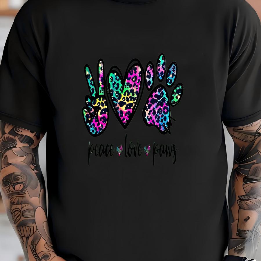 Peace Love Paws Top/hoodie T-shirt