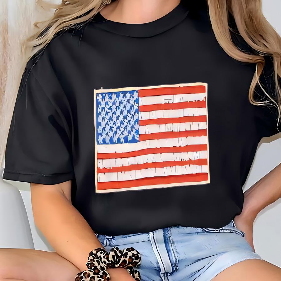 Usa Flag Shirt: Patriotic Pocket Tee T-shirt