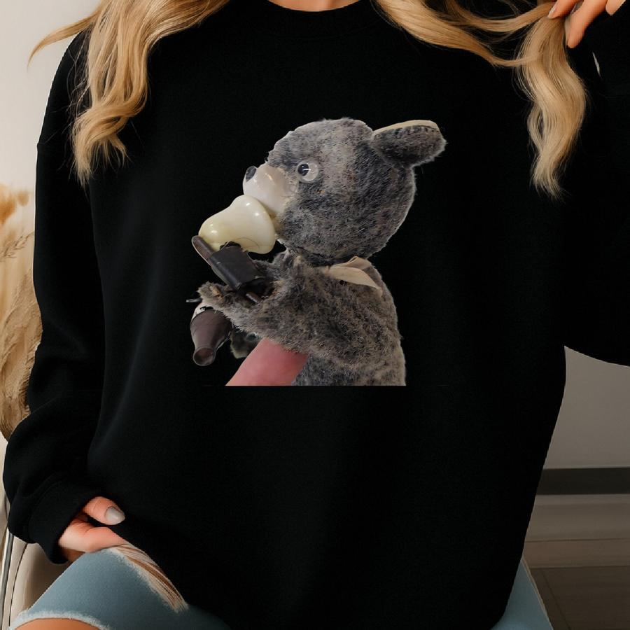 Automaton Drinking Bear Toy -  Sweatshirt
