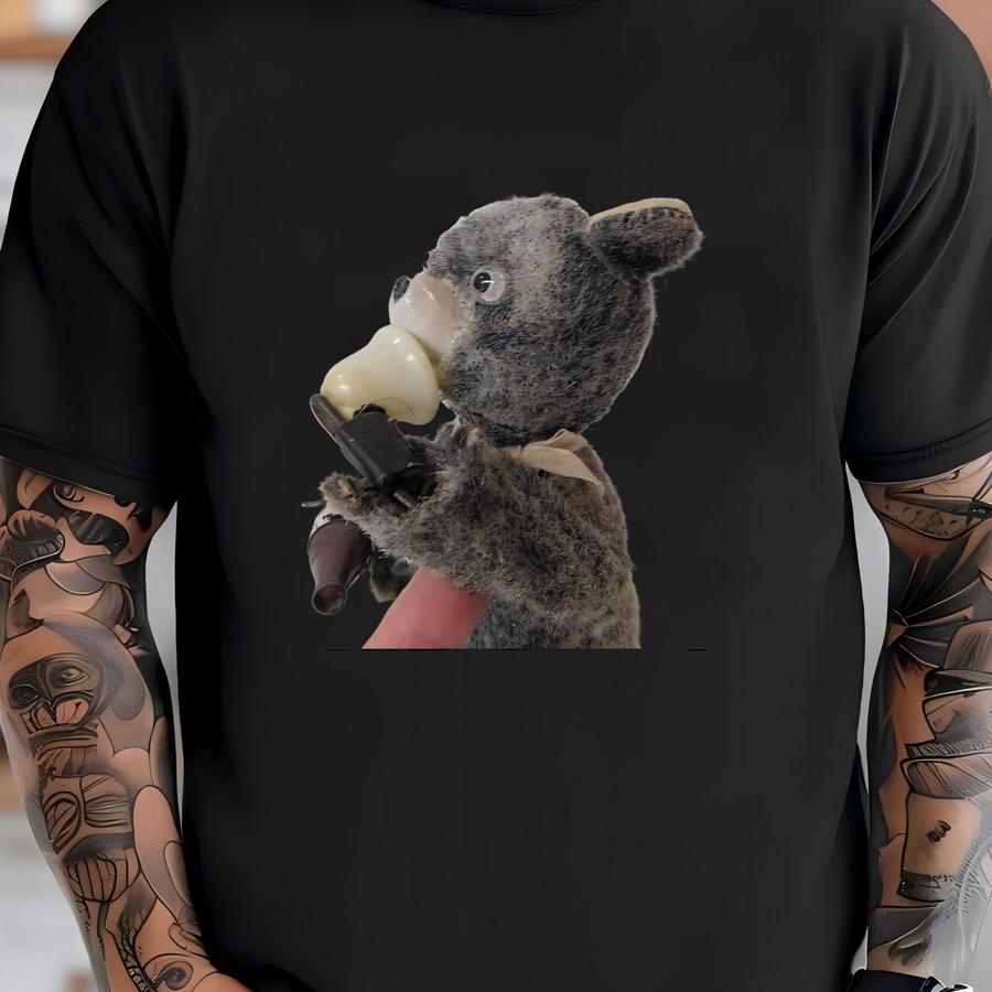 Automaton Drinking Bear Toy -  T-shirt