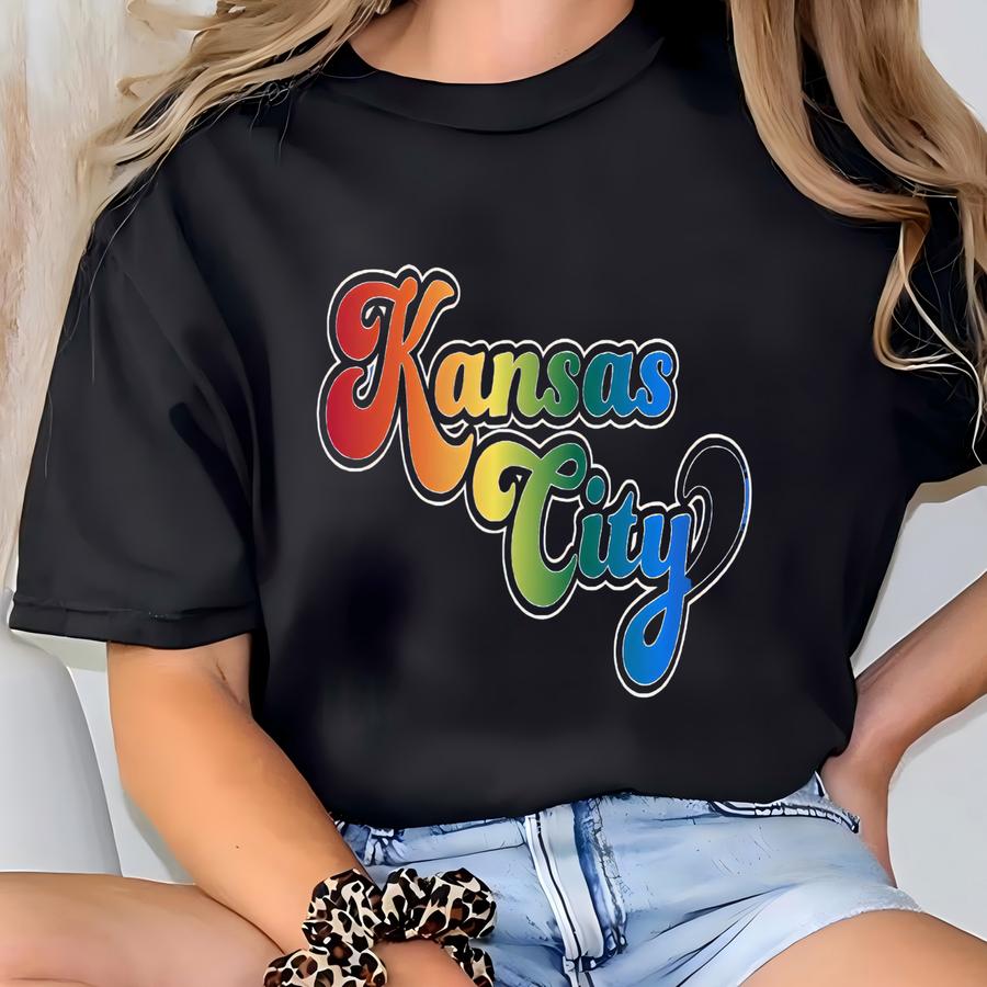 Kansas City Pride Shirt, Lgbtq Shirt, Gay Pride Tshirt, Kansas City Rainbow Shirt, Equality Shirt, Lgbtq Gift, Lesbian Tee, Kc Pride Gifts T-shirt
