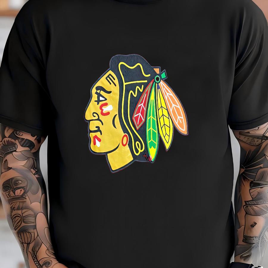 Chicago Blackhawks Acid Wash Sweatshirt | Blackhawks Apparel | Women's Blackhawks Shirt | Blackhawks Hockey Fan T-shirt
