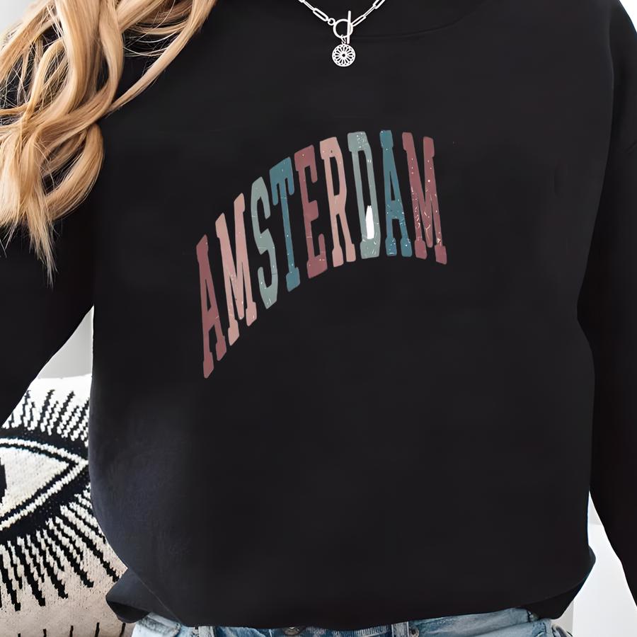Amsterdam Shirt, Amsterdam T Shirt, Nederlands T-shirt, Amsterdam Vacation Gift, College Student Gifts, Premium Unisex Tee Sweatshirt