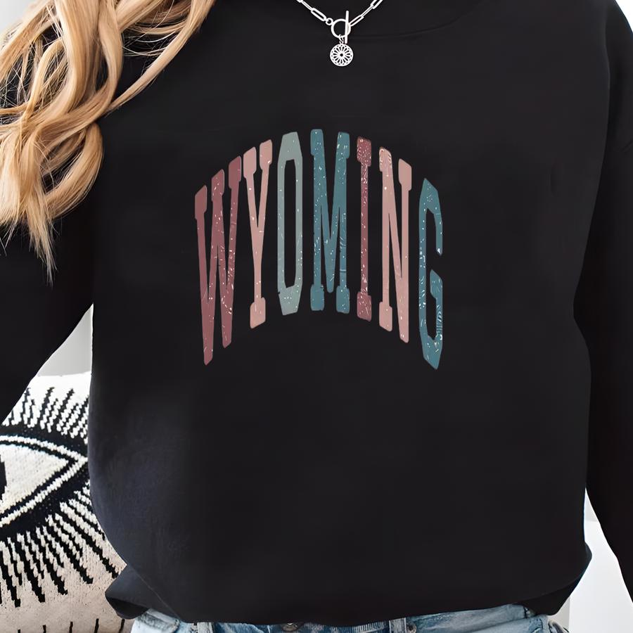Wyoming Sweatshirt, Wyoming Shirt, Wy State Gift, Wyoming Sweater, College Student Gift, Wyoming Souvenir, Premium Crewneck Sweatshirt