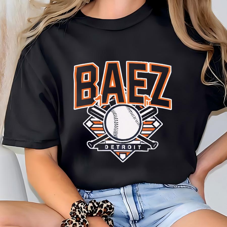 Baez Detroit Baseball Shirt T-shirt