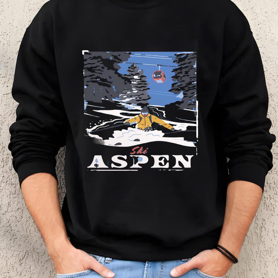 Ski Aspen Print Sweatshirt