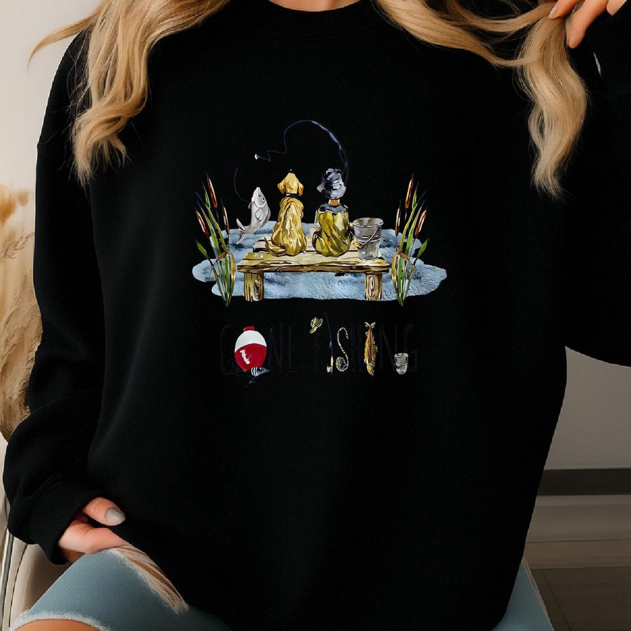 Kids Fishing Shirt Sweatshirt