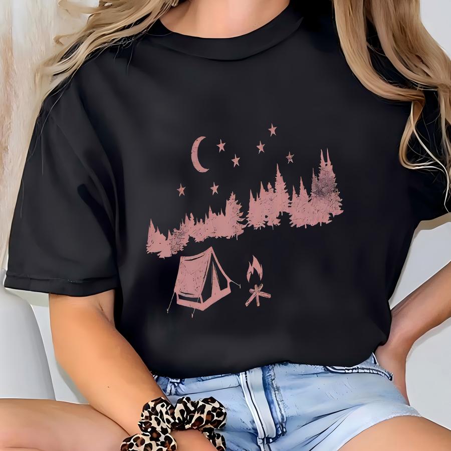 Camping View Tank Top, Bonfire Tank Top, Camping Tank Top, Adventure Tank Top, Nature Tank Top, Adventure Lover Tank Top, Wanderlust Tanks T-shirt